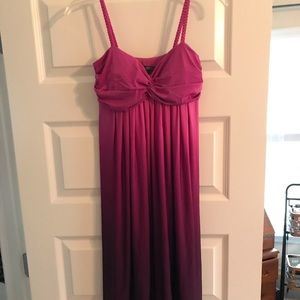 Bisou bisou pink ombre spaghetti strap dress